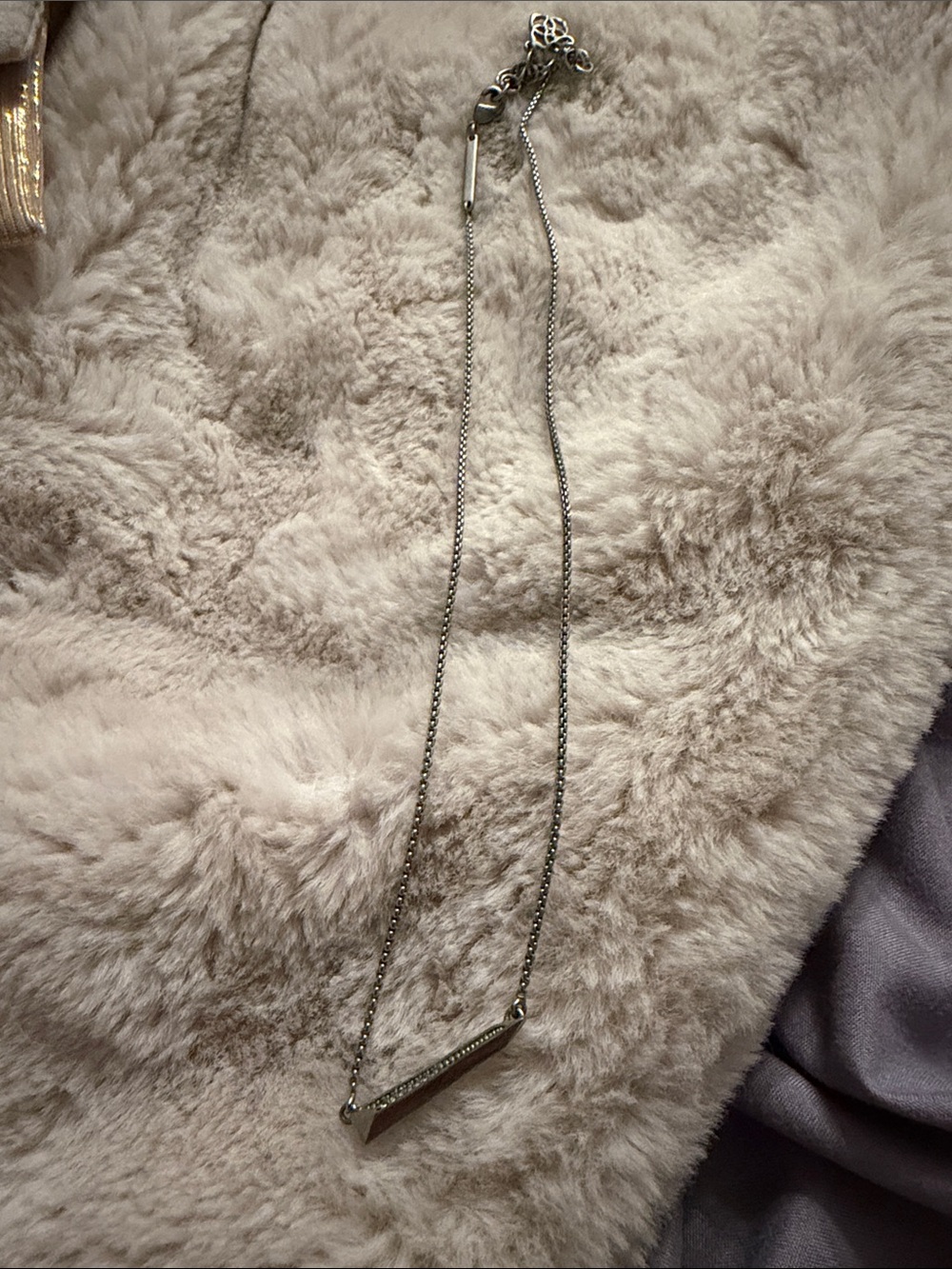 Kendra Scott Silver Bar Pendant Necklace